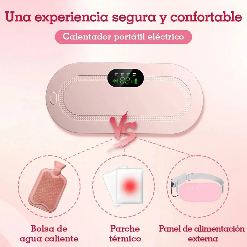 💖 ¡Olvídate de los Cólicos! Cinturón Térmico con Calor Terapéutico | Alivio Rápido del Dolor Menstrual