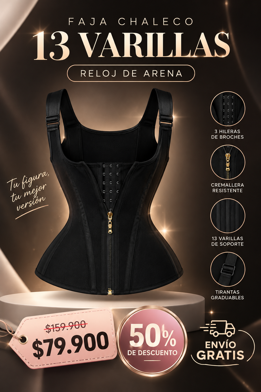 Faja Quita Fácil | Control Abdominal con Abertura