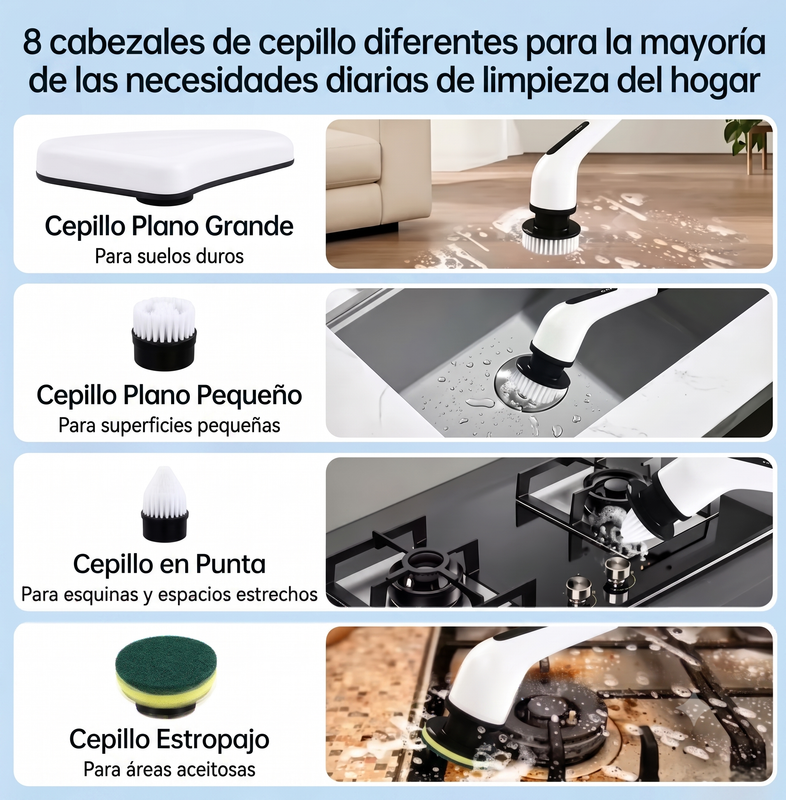 Cepillo 9 En 1 De Limpieza