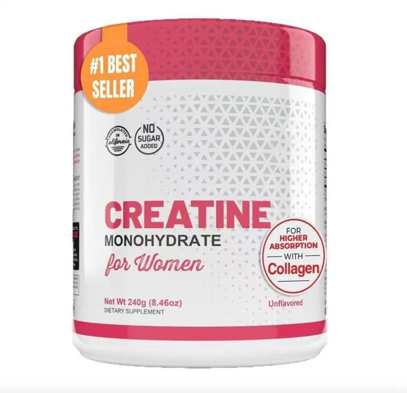 Creatina Monohidratada Old School — Fórmula 3 en 1 para Mujeres