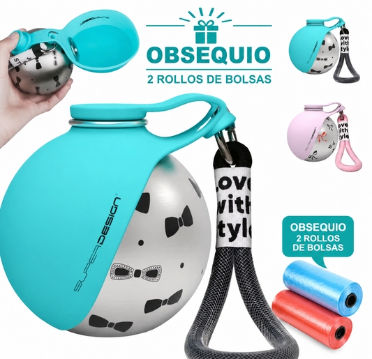 💧 Botella de Agua 2 en 1 para Perros: Hidratación Fácil en Cualquier Aventura – Antigoteo y Compacta