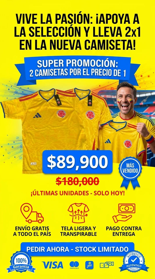 Camiseta Fútbol Colombia 2026