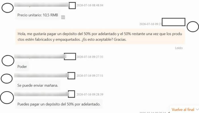 Negociación con un proveedor chino