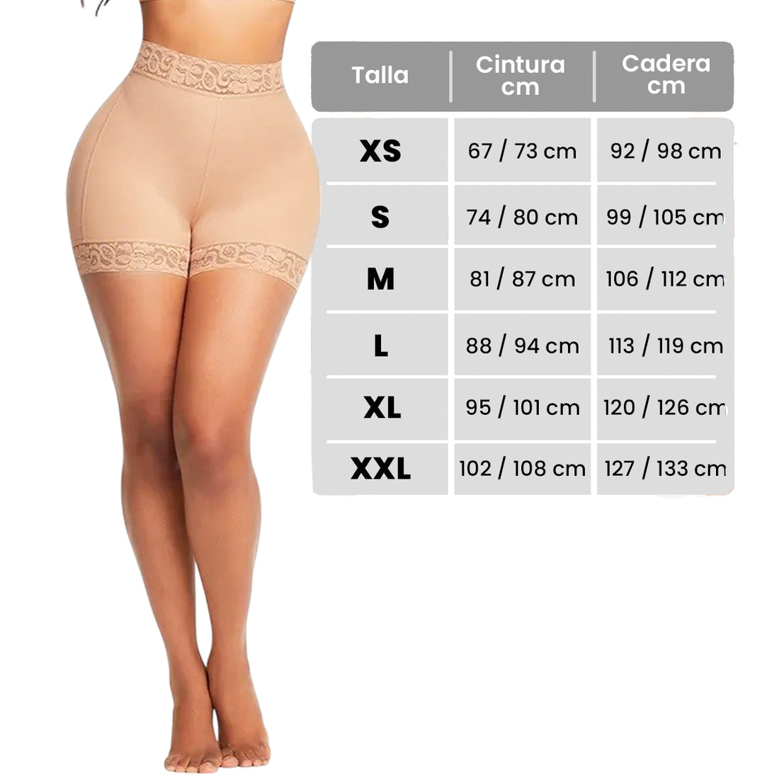 faja short levanta cola